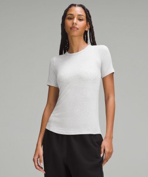 μπλουζακια Lululemon Hold Tight Short-Sleeve γυναικεια ανοιχτο γκρι | Greece-9183740
