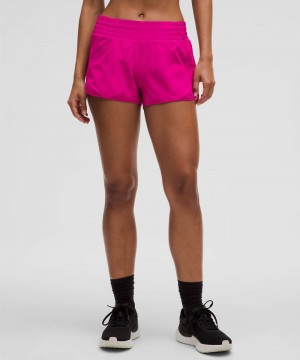 Σορτσ Lululemon Hotty Hot High-Rise Lined 2.5" γυναικεια ροζ | Greece-3905814