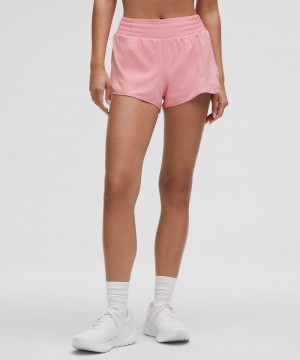 Σορτσ Lululemon Hotty Hot High-Rise Lined 2.5" γυναικεια ροζ | Greece-1673804