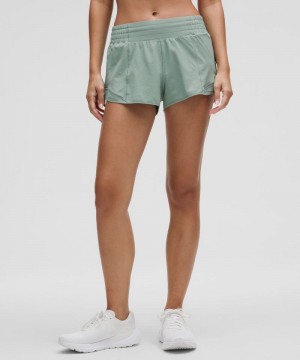 Σορτσ Lululemon Hotty Hot High-Rise Lined 2.5" γυναικεια μπλε | Greece-0563928