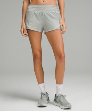 Σορτσ Lululemon Hotty Hot High-Rise Lined 2.5" γυναικεια γκρι | Greece-5794316