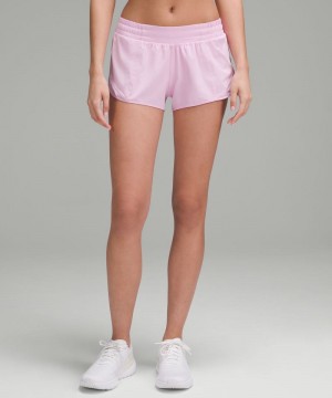 Σορτσ Lululemon Hotty Hot Low-Rise Lined 2.5" γυναικεια ροζ | Greece-2741360