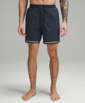 Σορτσ Lululemon Hybrid Pool 7" ανδρικα σκουρο μπλε | Greece-9706342