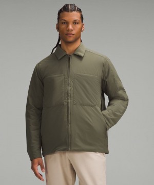 Μπουφαν Lululemon Insulated Utility Shirt ανδρικα πρασινο | Greece-8347095