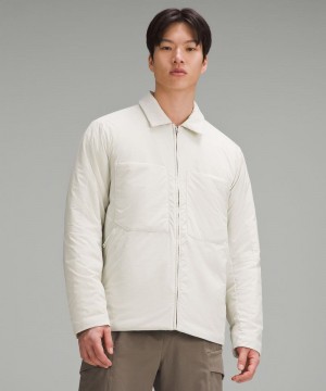 Μπουφαν Lululemon Insulated Utility Shirt ανδρικα Μπεζ | Greece-7865312