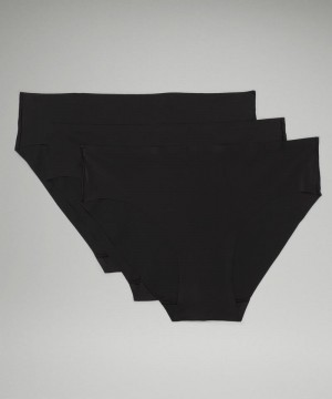 εσωρουχα Lululemon InvisiWear Mid-Rise Bikini 3 Pack γυναικεια μαυρα | Greece-5701482