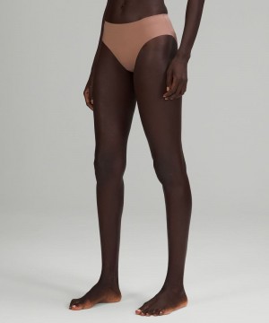 εσωρουχα Lululemon InvisiWear Mid-Rise Bikini γυναικεια ροζ | Greece-3085479