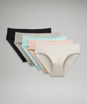εσωρουχα Lululemon InvisiWear Mid-Rise Bikini γυναικεια μαυρα γκρι μεντα Μπεζ | Greece-1807395