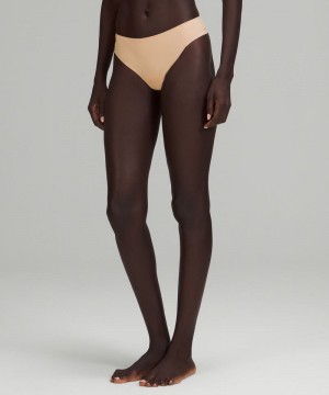 εσωρουχα Lululemon InvisiWear Mid-Rise Thong γυναικεια Μπεζ | Greece-3409258