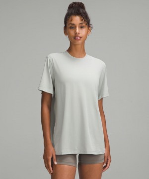 μπλουζακια Lululemon Jersey Training Short-Sleeve γυναικεια γκρι | Greece-3948016