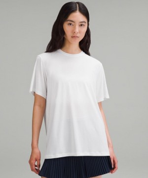 μπλουζακια Lululemon Jersey Training Short-Sleeve γυναικεια ασπρα | Greece-0295786