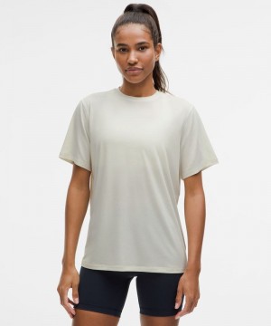 μπλουζακια Lululemon Jersey Training Short-Sleeve γυναικεια Μπεζ | Greece-8495730