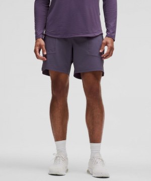 Σορτσ Lululemon License to Train Lined 7" ανδρικα βαθυ γκρι | Greece-0842637