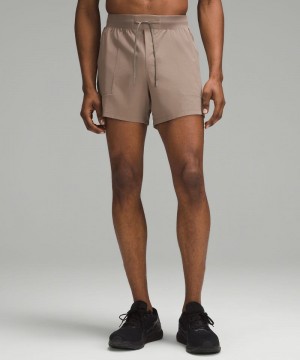 Σορτσ Lululemon License to Train Linerless 5" ανδρικα γκρι | Greece-8240375