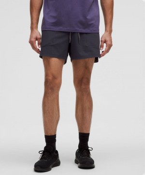 Σορτσ Lululemon License to Train Linerless 5" ανδρικα μαυρα | Greece-6521903