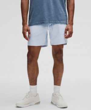 Σορτσ Lululemon License to Train Linerless 7" ανδρικα μπλε Μπεζ | Greece-2609547