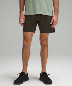 Σορτσ Lululemon License to Train Linerless 7" ανδρικα σκούρο Ελιά | Greece-2346187