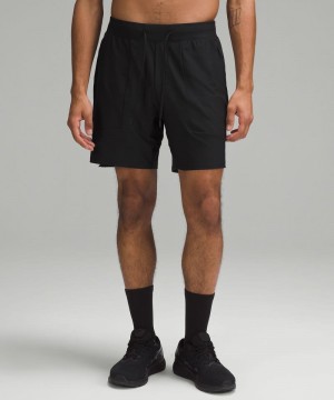 Σορτσ Lululemon License to Train Linerless 7" Pique ανδρικα μαυρα | Greece-5691824
