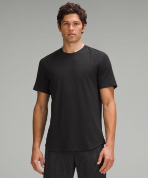 μπλουζακια Lululemon License to Train Short-Sleeve ανδρικα μαυρα | Greece-4105683