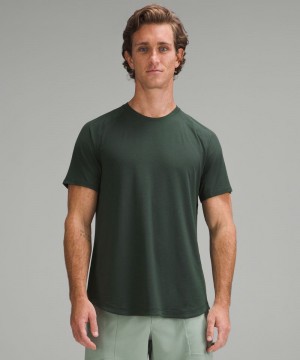 μπλουζακια Lululemon License to Train Short-Sleeve ανδρικα πρασινο | Greece-9451206