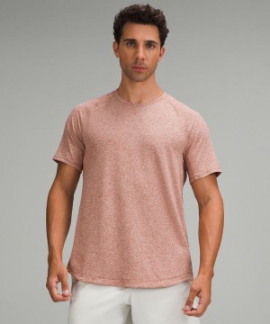 μπλουζακια Lululemon License to Train Short-Sleeve ανδρικα Heathered Magma | Greece-2163847