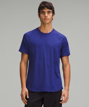 μπλουζακια Lululemon License to Train Short-Sleeve ανδρικα μπλε | Greece-8430521
