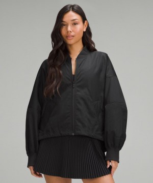 Μπουφαν Lululemon Lightweight Hem-Cinch Bomber γυναικεια μαυρα | Greece-4139058