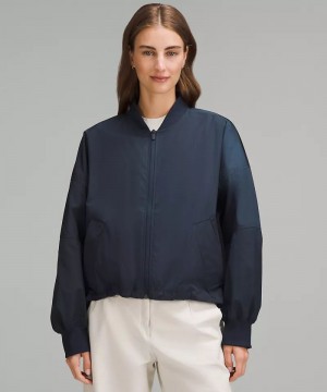 Μπουφαν Lululemon Lightweight Hem-Cinch Bomber γυναικεια σκουρο μπλε | Greece-4897502