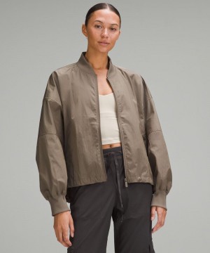 Μπουφαν Lululemon Lightweight Hem-Cinch Bomber γυναικεια καφε | Greece-3789654