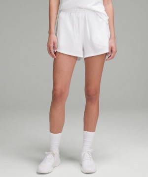 Σορτσ Lululemon Lightweight High-Rise Relaxed 3" Long Liner γυναικεια ασπρα ασπρα | Greece-0378451