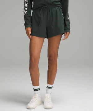 Σορτσ Lululemon Lightweight High-Rise Relaxed 3" Long Liner γυναικεια πρασινο ασπρα | Greece-6824035