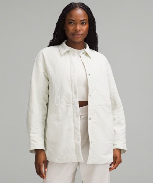 Μπουφαν Lululemon Lightweight Insulated Shirt γυναικεια Μπεζ | Greece-0368214
