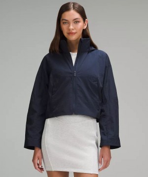 Μπουφαν Lululemon Lightweight Relaxed-Fit Vented γυναικεια σκουρο μπλε | Greece-4031596