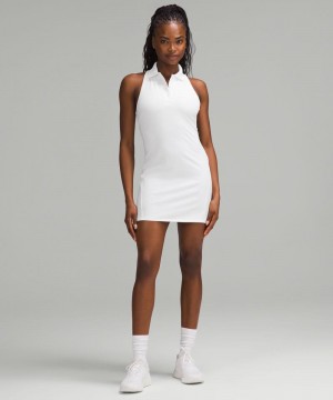 Φορεμα Lululemon Lightweight Sleeveless Polo Tennis γυναικεια ασπρα ασπρα | Greece-1743896