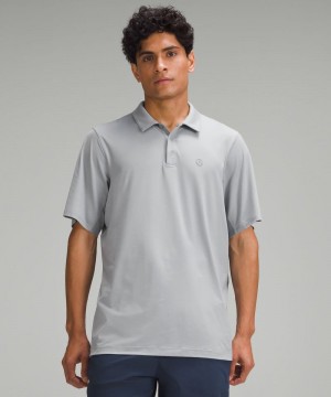 Σορτσ Lululemon Logo Sport Polo Sleeve ανδρικα γκρι | Greece-3640958