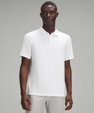 Σορτσ Lululemon Logo Sport Polo Sleeve ανδρικα ασπρα | Greece-0618547
