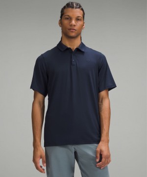 Σορτσ Lululemon Logo Sport Polo Sleeve ανδρικα σκουρο μπλε | Greece-3862597