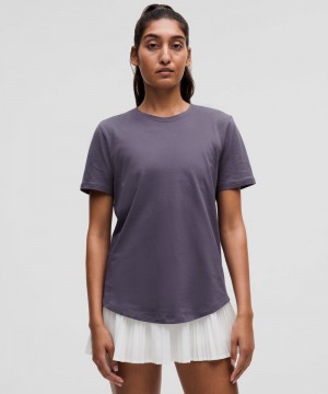 μπλουζακια Lululemon Love Curved-Hem Crewneck γυναικεια βαθυ γκρι | Greece-3917642
