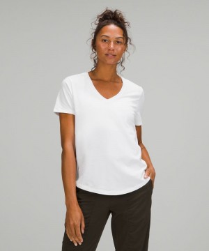 μπλουζακια Lululemon Love V-Neck γυναικεια ασπρα | Greece-0132654