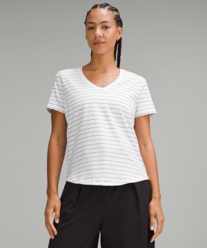 μπλουζακια Lululemon Love V-Neck γυναικεια ασπρα μαυρα | Greece-0372941