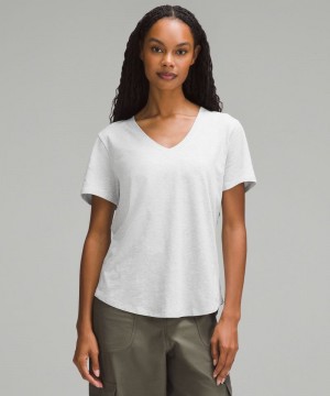 μπλουζακια Lululemon Love V-Neck γυναικεια ανοιχτο γκρι | Greece-8296451