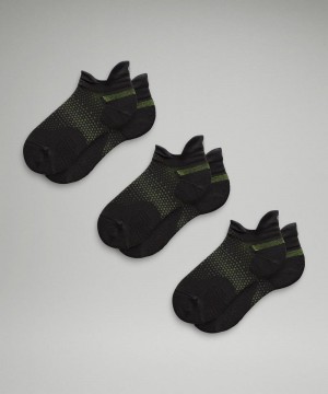 Καλτσεσ Lululemon MacroPillow Tab Running Medium Cushioning γυναικεια μαυρα κίτρινα | Greece-1825946