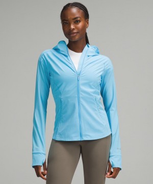 Μπουφαν Lululemon Mist Over Windbreaker γυναικεια μπλε ανοιχτο | Greece-9836250