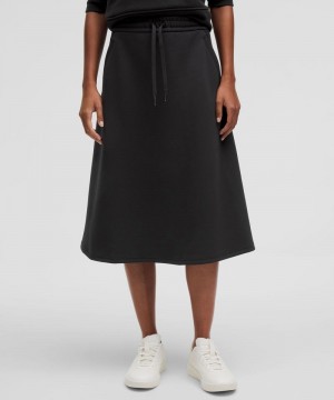 φουστεσ Lululemon Modal-Blend High-Rise A-Line Midi γυναικεια μαυρα | Greece-4123567