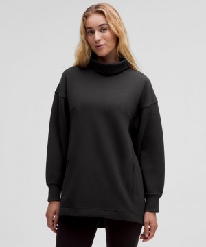 Πουλόβερ Lululemon Modal-Blend Turtleneck Tunic γυναικεια μαυρα | Greece-4639072
