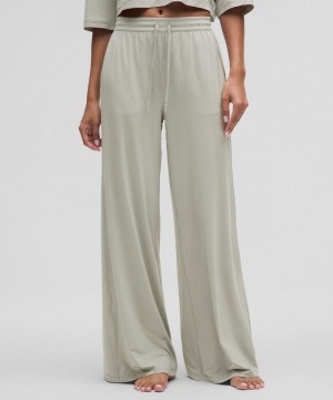 Παντελονι Lululemon Modal High-Rise Wide-Leg Lounge γυναικεια γκρι | Greece-0637529