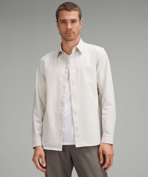 πουκαμισα Lululemon New Venture Classic-Fit Long-Sleeve ανδρικα Μπεζ Πολύχρωμο | Greece-0471283