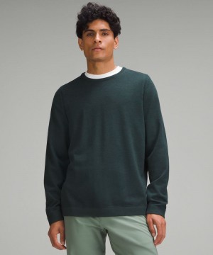 Πουλόβερ Lululemon New Venture Crewneck ανδρικα τυρκουάζ | Greece-8721503