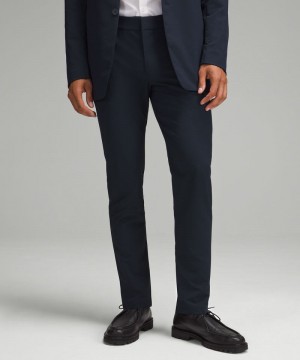 Παντελονι Lululemon New Venture Slim-Fit Pique ανδρικα σκουρο μπλε | Greece-5127436