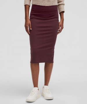 φουστεσ Lululemon Nulu Slim-Fit High-Rise γυναικεια σκούρο κοκκινα | Greece-4582197